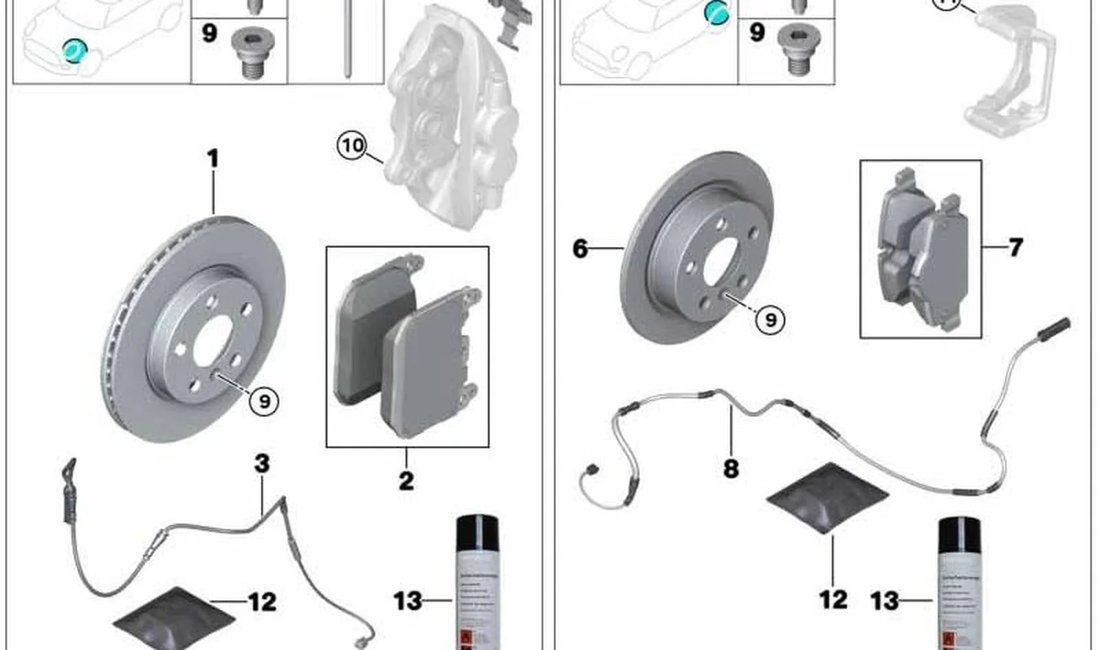 Disco de freno ventilado delantero OEM 34116858071 para MINI R56 Cooper S JCW, JCW (2012-2013). Original MINI. - Image 4