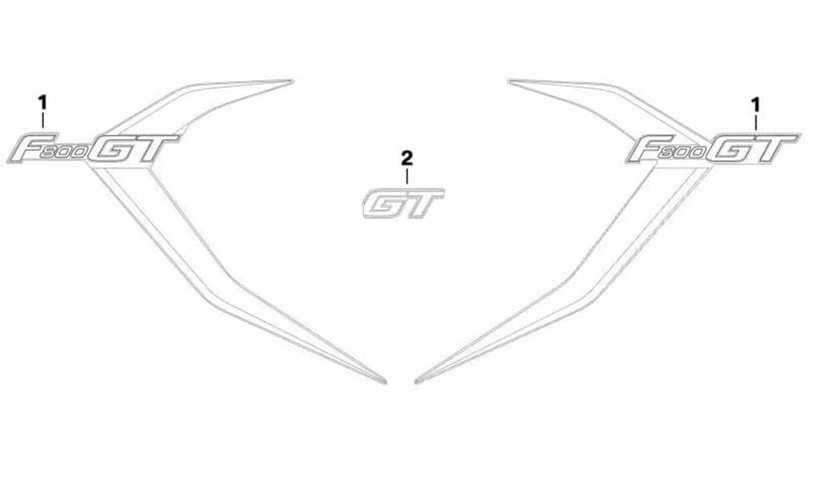 Embellecedor lateral delantero izquierdo OEM 51148557403 para motos BMW F800GT, F800S, F800ST. Original BMW Motorrad.