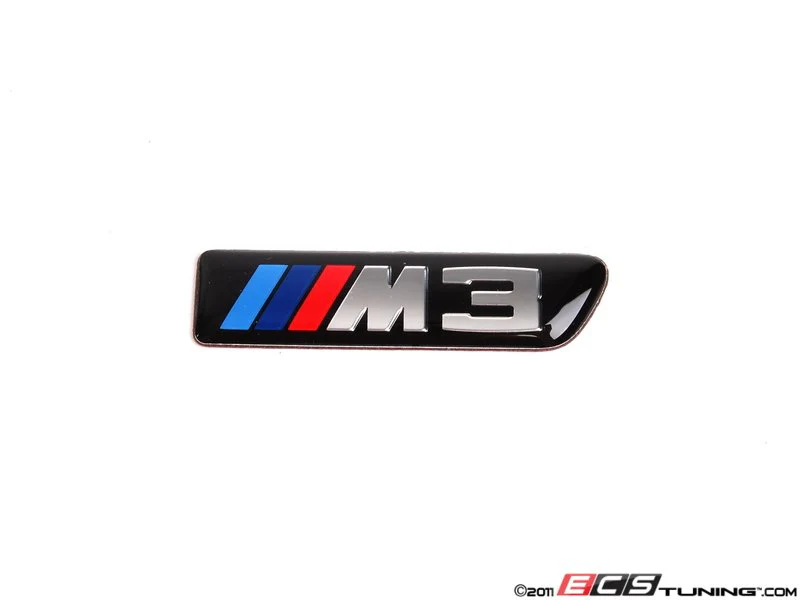 Emblema adhesivo derecho -M3- OEM 51138042228 para BMW Serie 3 E90, E92, E93 M3. Original BMW. - Image 2