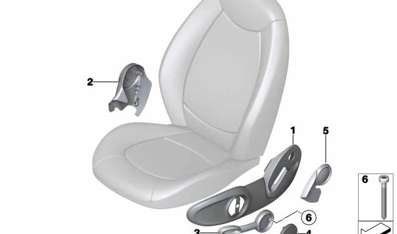 Empuñadura exterior izquierda OEM 52109802701 para MINI Countryman R60 (01/2010-10/2016). Original MINI.