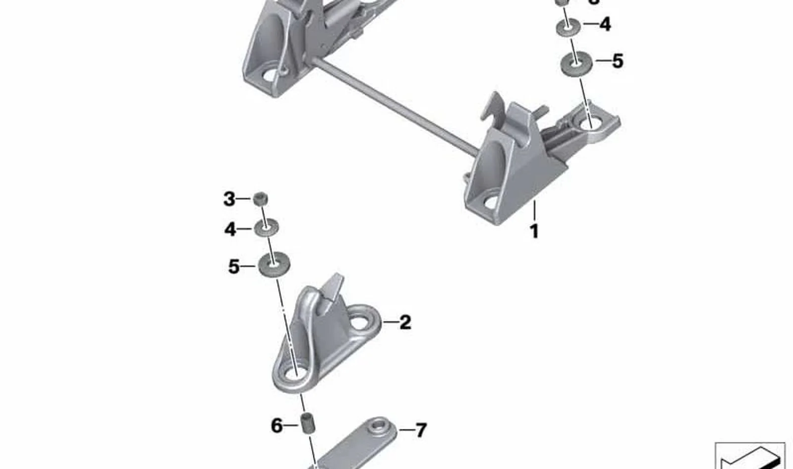 Enclavamiento de asiento OEM 51257667719 para BMW Motorrad R 1200 GS, R 1200 GS Adventure. Original BMW Motorrad.