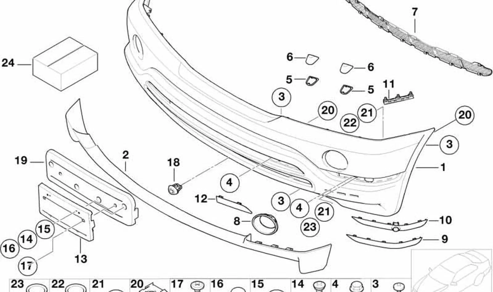 Escobilla limpiaparabrisas delantera izquierda OEM 61678252745 para BMW X5 E53. Original BMW. - Image 2