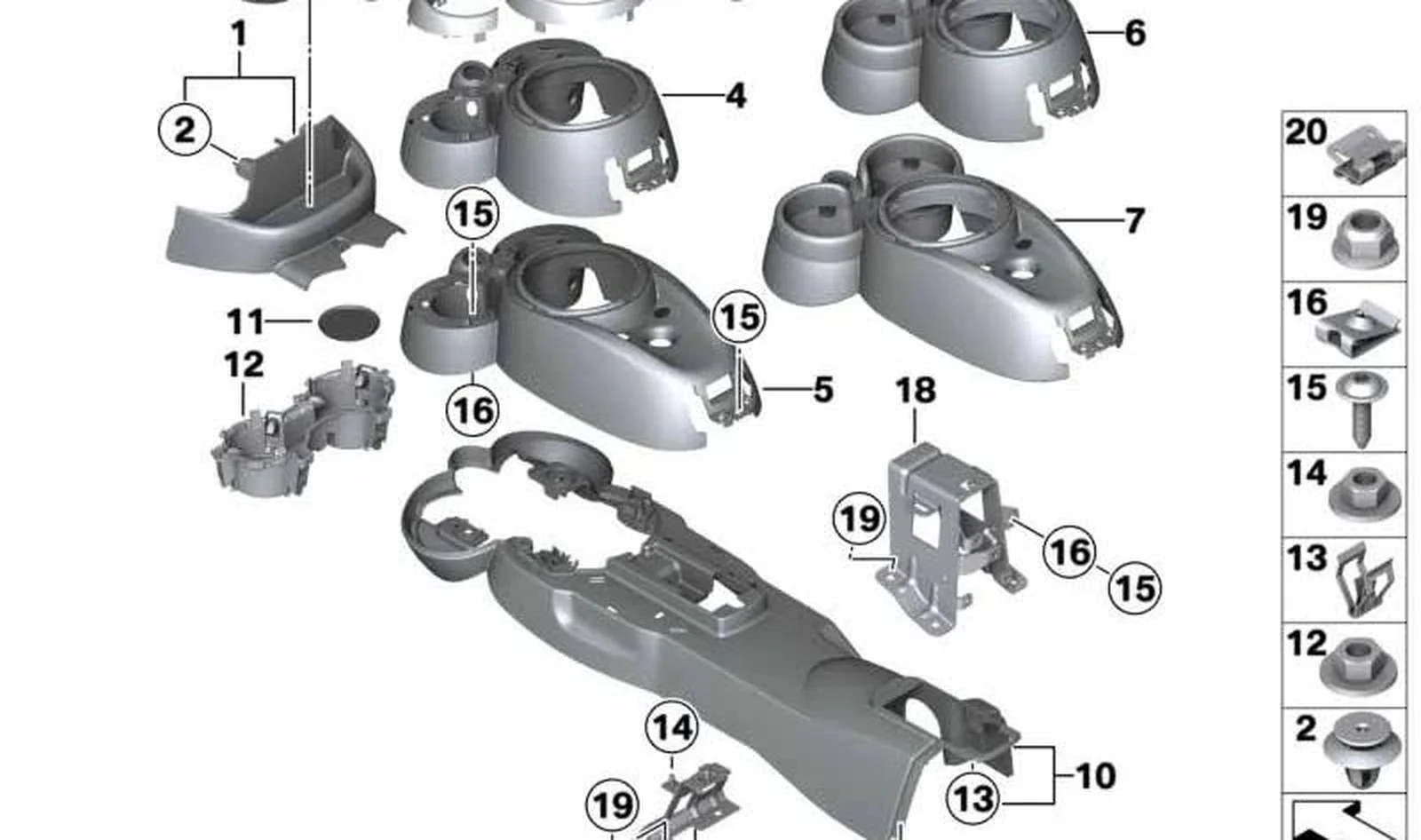 Escuadra de sujeción riel guía delantera OEM 51169801477 para MINI Countryman R60, Paceman R61. Original MINI. - Image 2