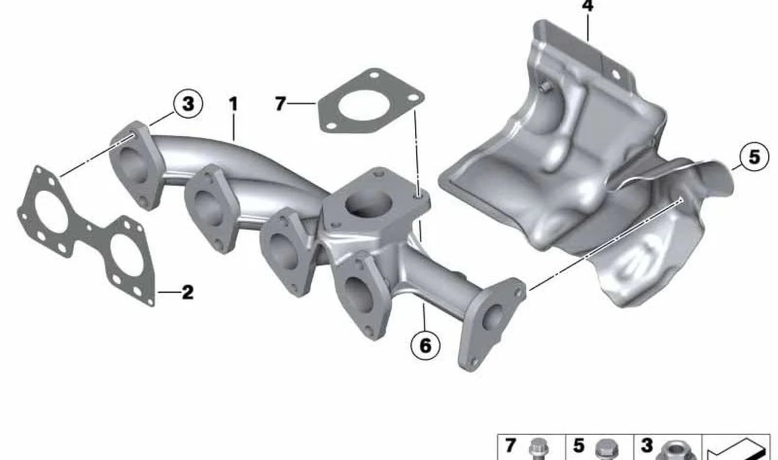 Escudo de protección de calor sin asbesto OEM 11628509072 para MINI R56 LCI, Clubman R55 LCI, Cabrio R57 LCI, Coupé R58, Roadster R59, Countryman R60, Paceman R61. Original MINI.