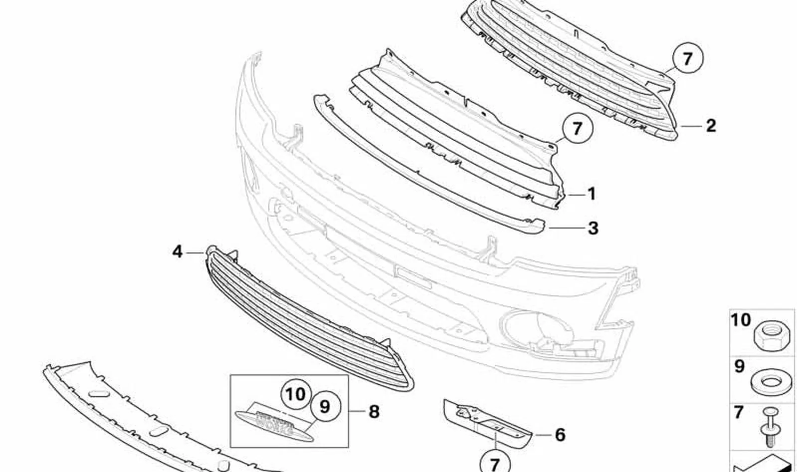 Espoiler central OEM 51117188608 para MINI R56, R56 LCI, Clubman R55, Cabrio R57... y más. Original MINI. - Image 8