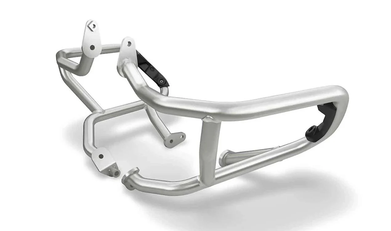 Estribo de protección de motor izquierdo OEM 46638389433 para motos BMW R 1200 GS, R 1250 GS, R 1200 R, R 1250 R, R 1200 RS, R 1250 RS. Original BMW Motorrad.