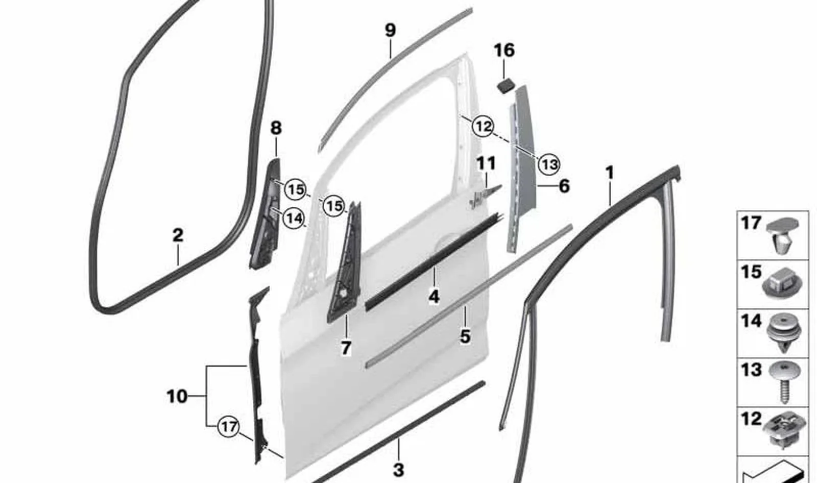 Faldón angular interior derecho OEM 51337442198 para BMW Serie 2 F46 Gran Tourer, F46 Gran Tourer LCI. Original BMW. - Image 3