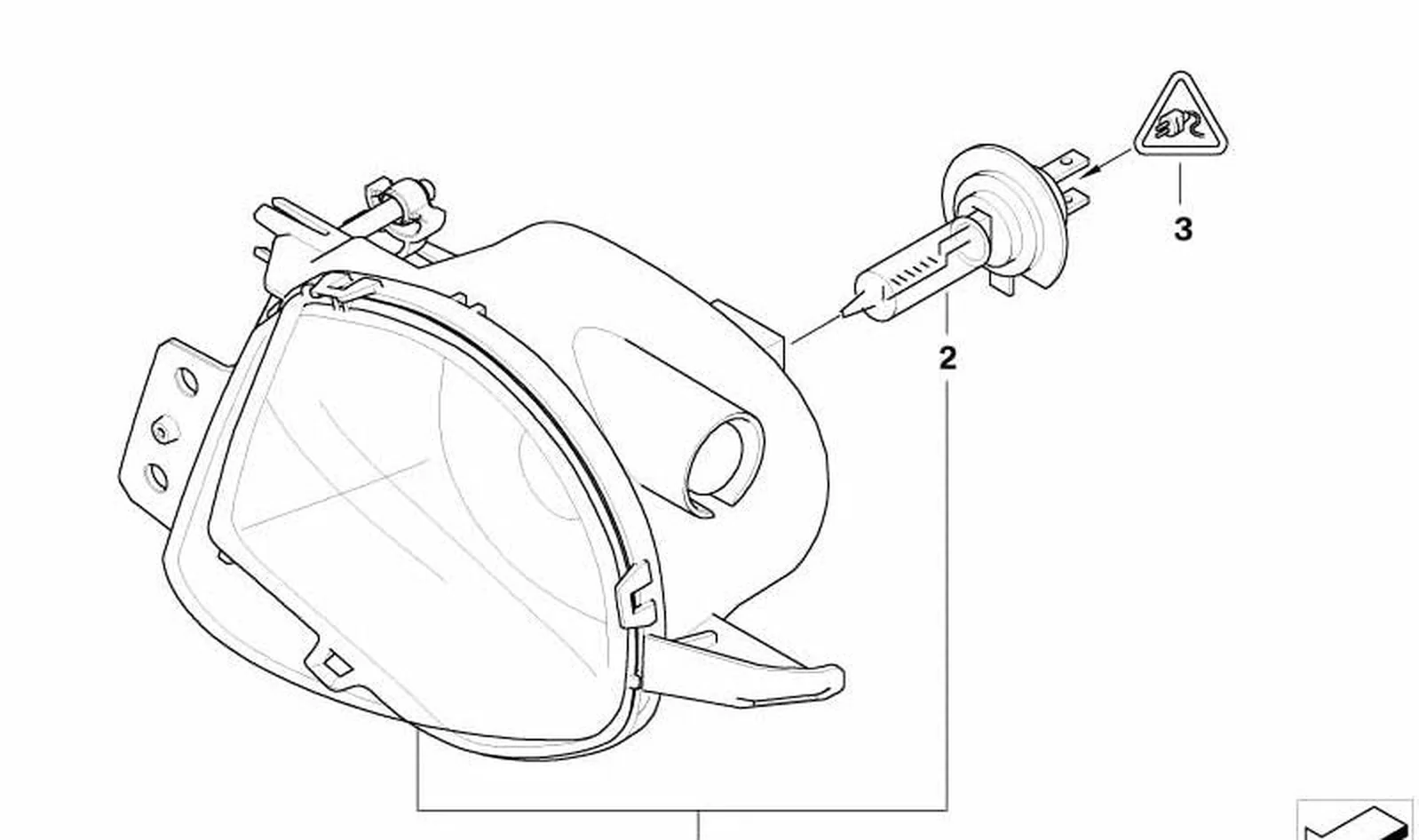 Faro antiniebla delantero derecho OEM 63176948374 para BMW 3 E90, E91. Original BMW. - Image 5
