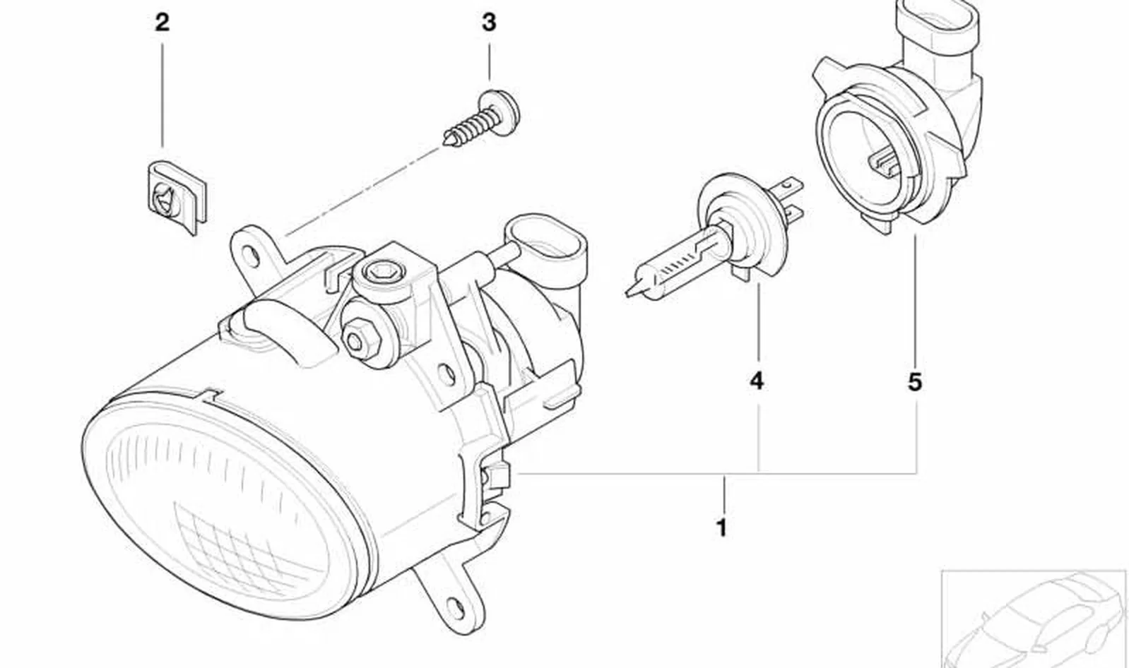 Faro antiniebla izquierdo OEM 63176925049 para MINI R50, R53, Cabrio R52. Original MINI. - Image 6