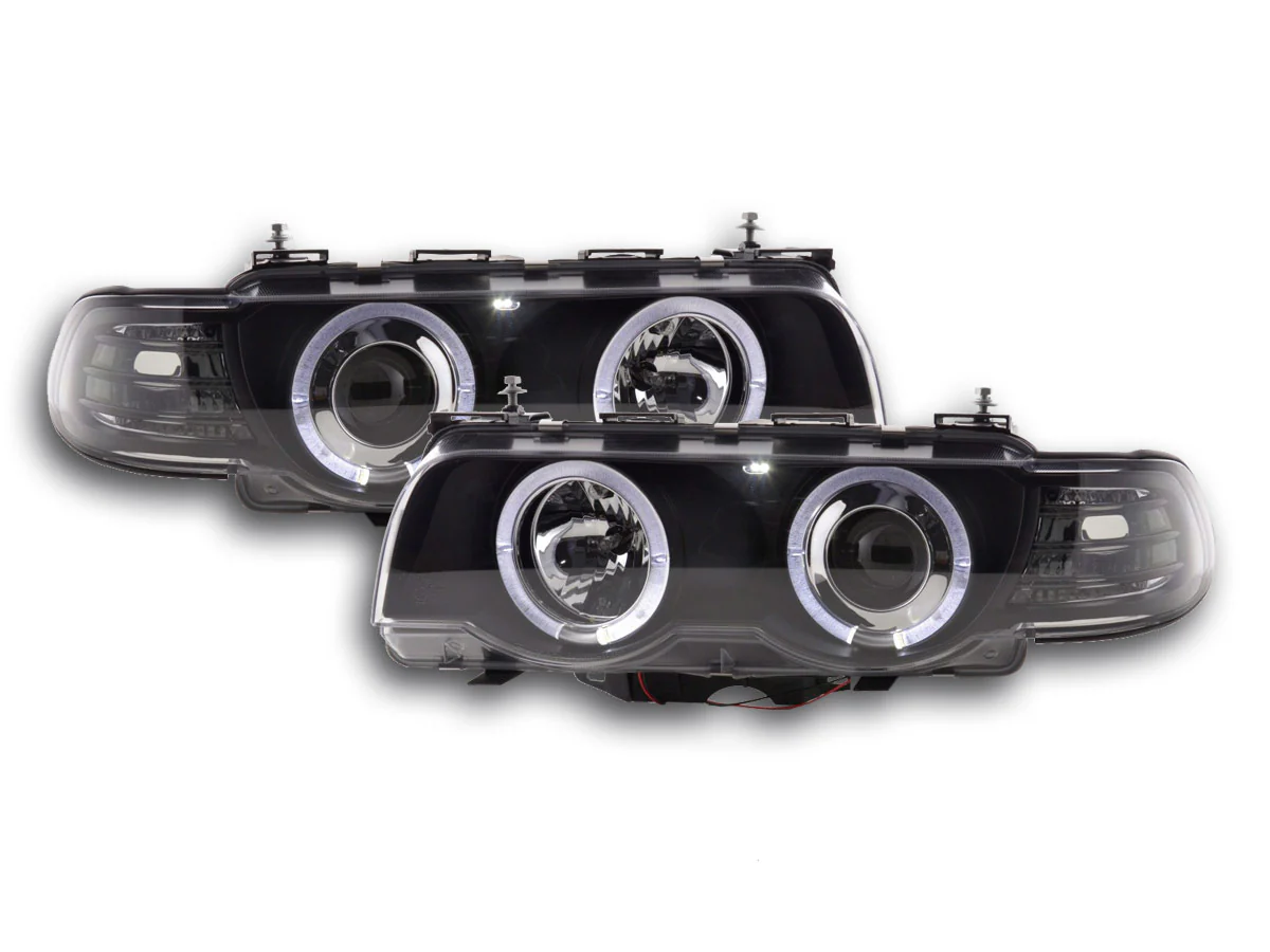 Faro delantero BMW Serie 7 E38 99-02 negro