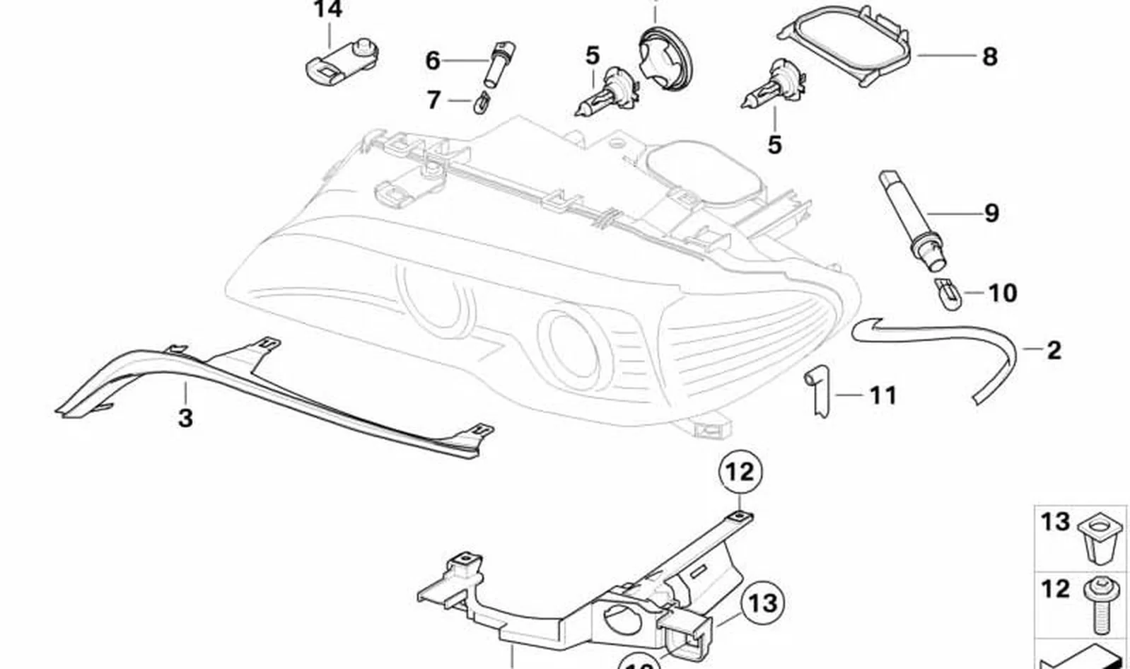 Faro delantero derecho OEM 63126934750 para BMW Serie 3 E46 (1998-2006). Original BMW. - Image 4
