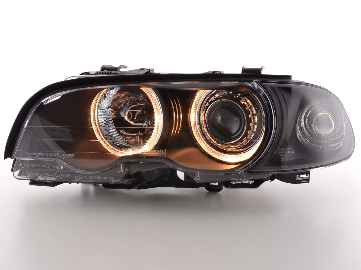 Faro ojo de angel BMW Serie 3 Coupé E46 98-01 negro - Image 2