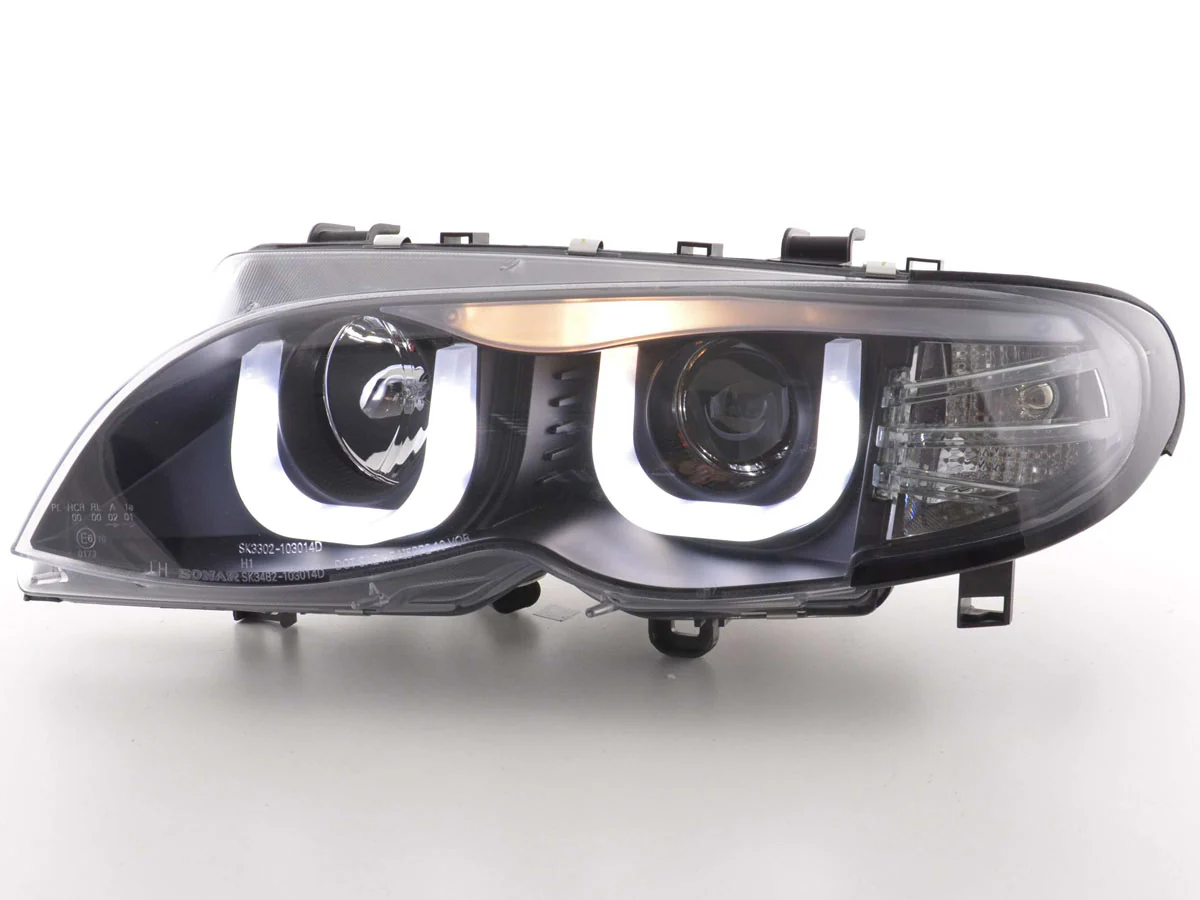 Faros Angel Eye para BMW Serie 3 E46 Berlina/Touring 02-05 en negro - Image 2