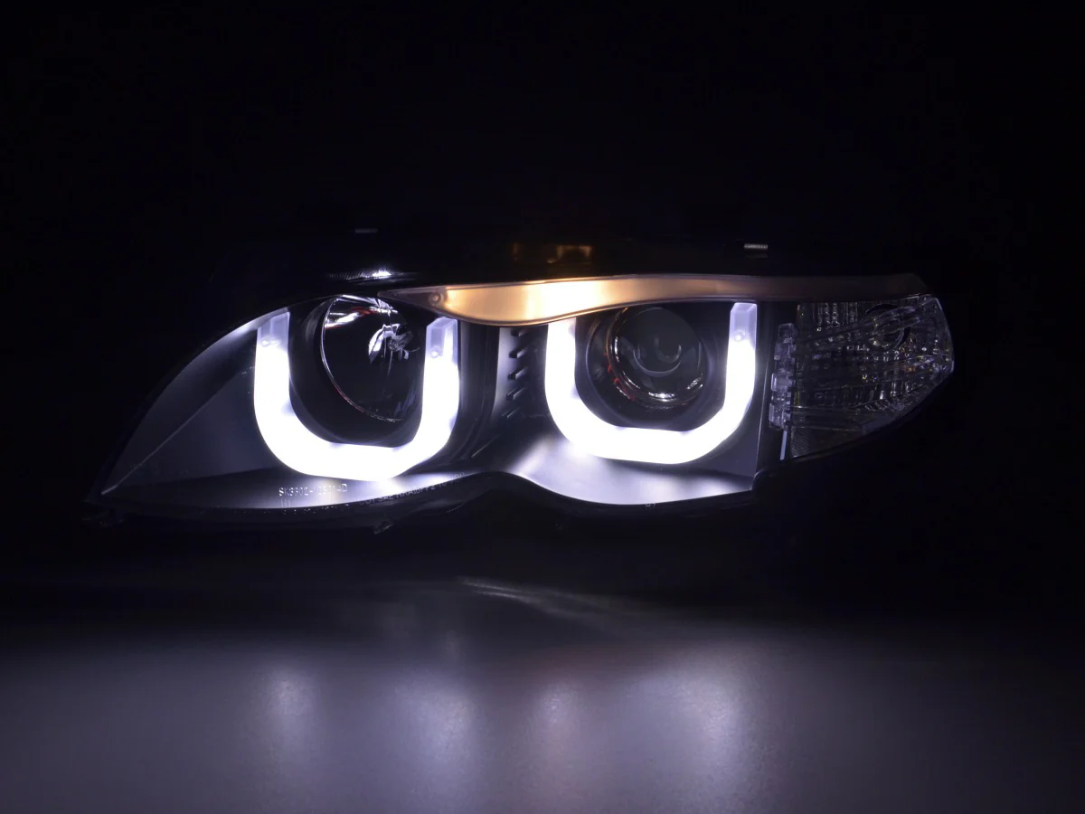 Faros Angel Eye para BMW Serie 3 E46 Berlina/Touring 02-05 en negro para modelos con volante a la derecha - Image 2