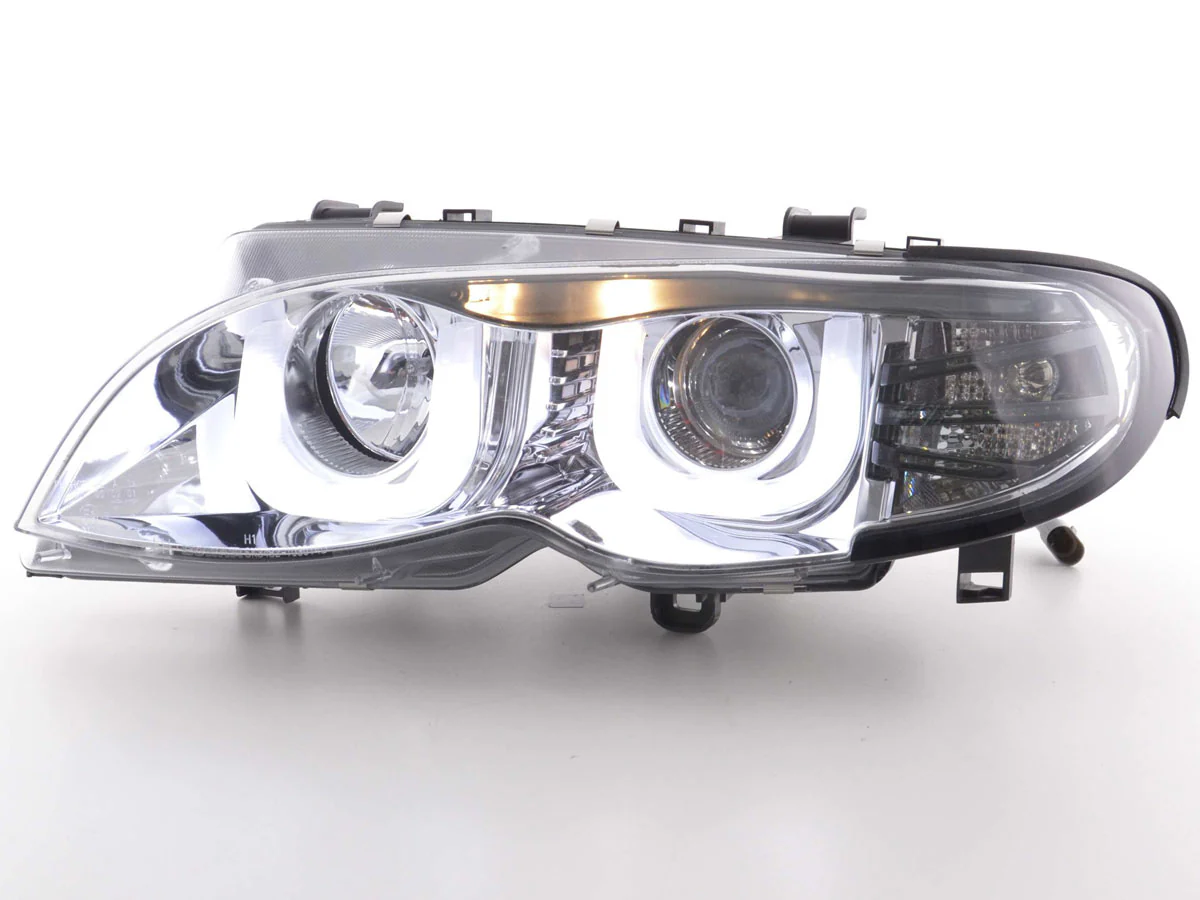 Faros Angel Eyes BMW Serie 3 E46 Berlina/Touring 02-05 cromados - Image 2