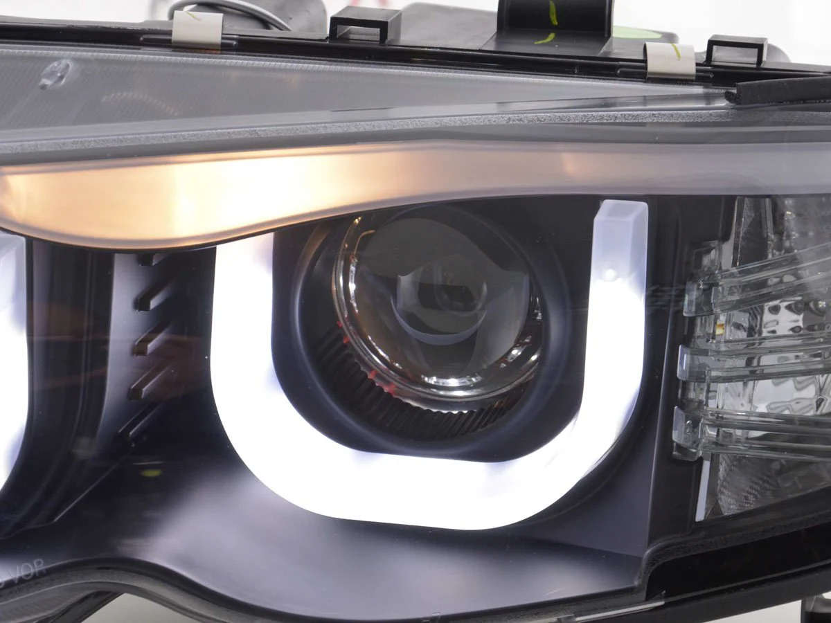 Faros ojos de angel BMW Serie 3 E46 Berlina / Touring 02-04 negro - Image 6