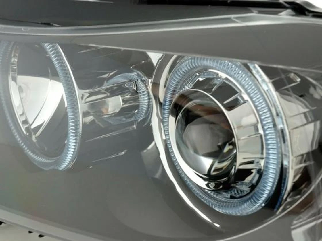 Faros delanteros con ojos de ángel BMW Serie 3 Berlina / touring E90 / E91 05-08 negro - Image 5