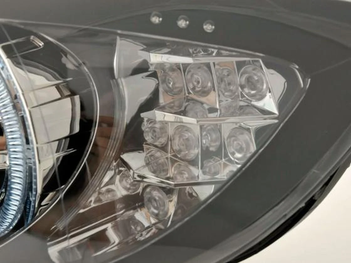 Faros delanteros con ojos de ángel BMW Serie 3 Berlina / touring E90 / E91 05-08 negro - Image 6