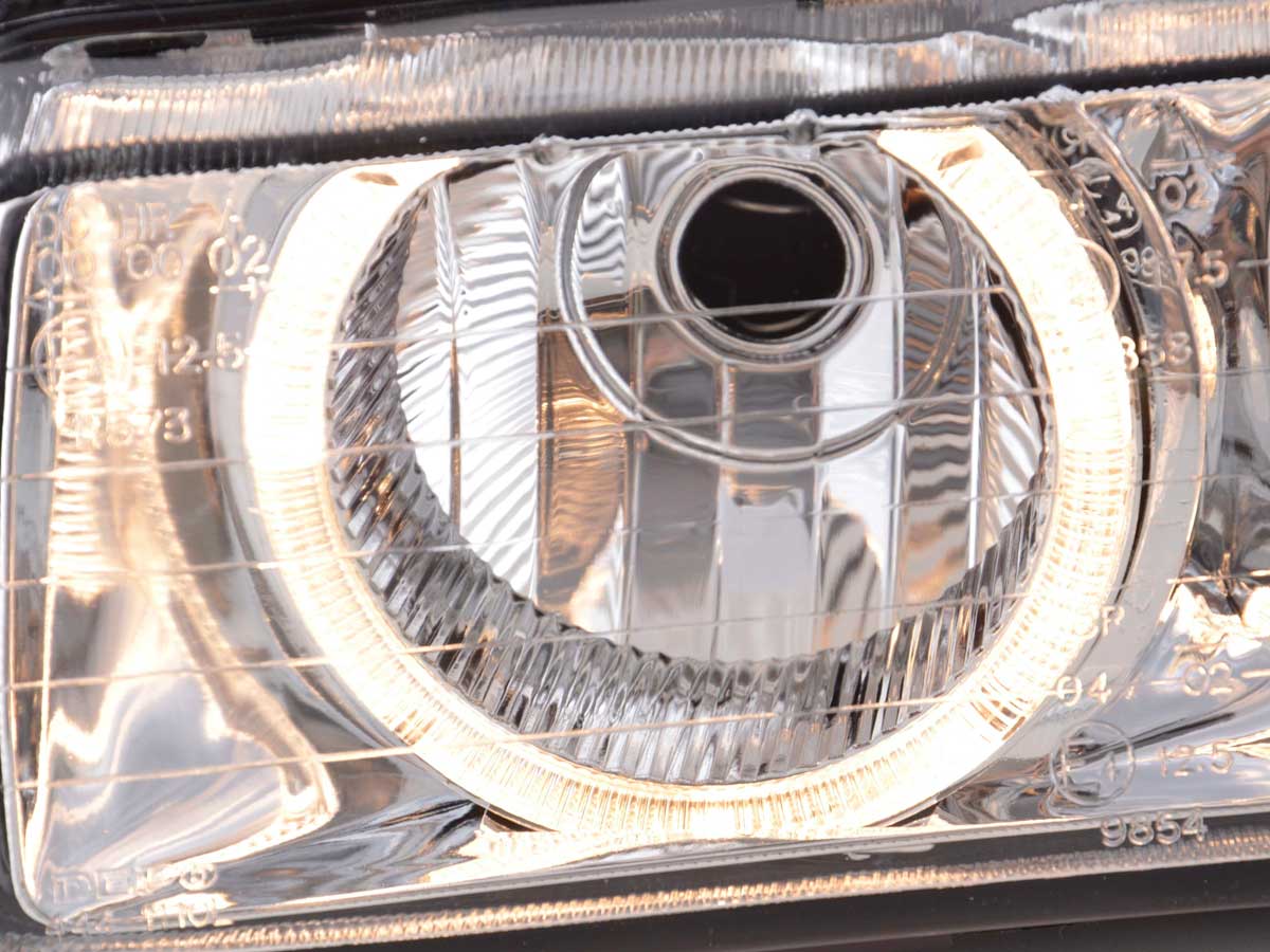 Faros delanteros de xenón con óptica ojos de angel para BMW Serie 3 Coupé E36 año 92-98 cromado - Image 5