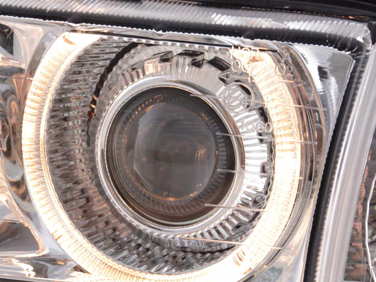 Faros delanteros de xenón con óptica ojos de angel para BMW Serie 3 Coupé E36 año 92-98 cromado - Image 6