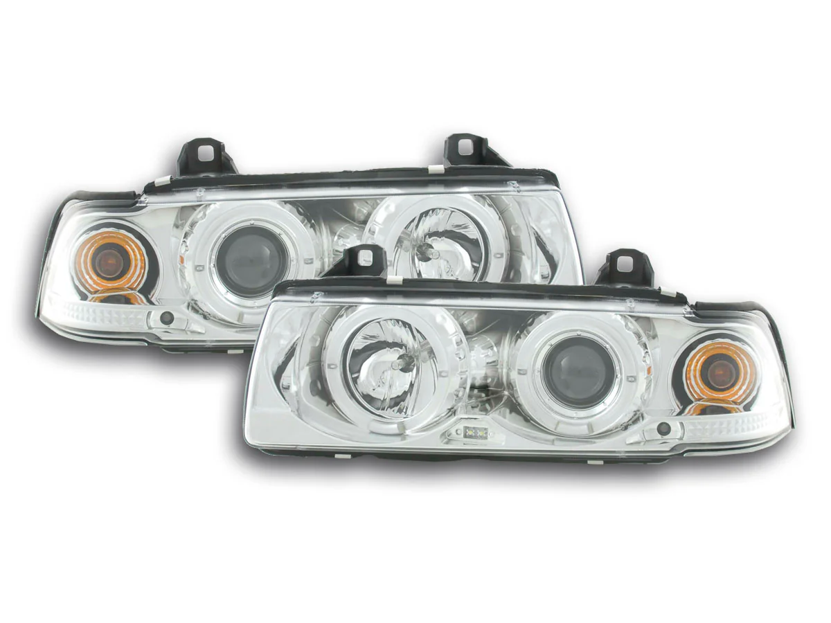 Faros delanteros delanteros BMW Serie 3 Berlina E36 92-98 cromados