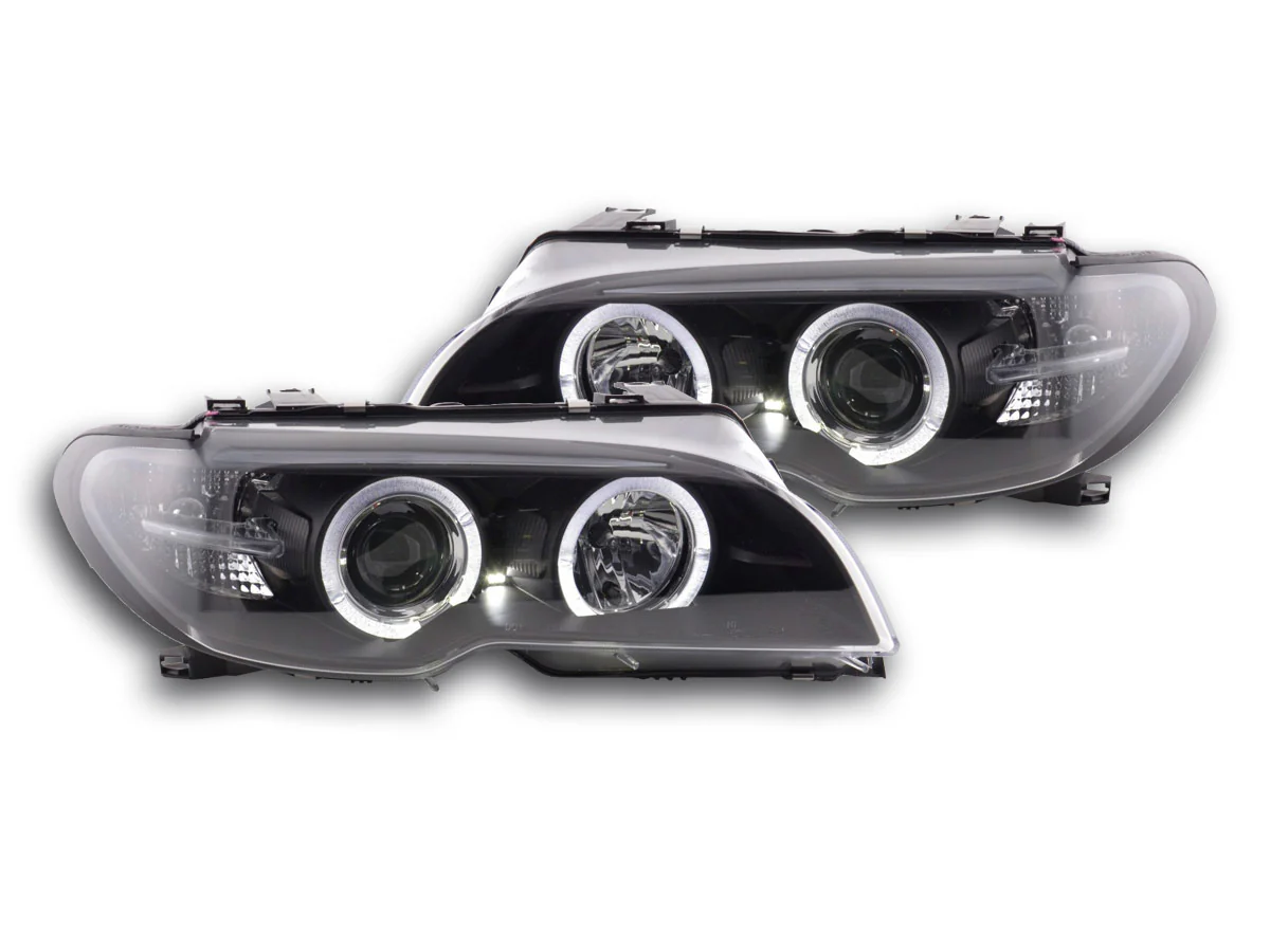 Faros delanteros delanteros BMW Serie 3 E46 Coupé, Cabrio 03-05 negro