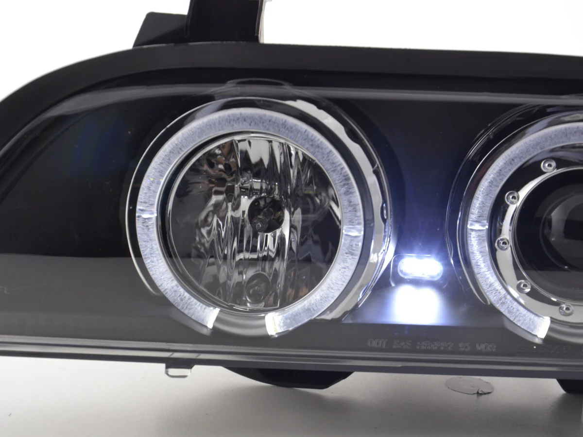 Faros delanteros delanteros BMW Serie 5 E39 95-00 negro - Image 5