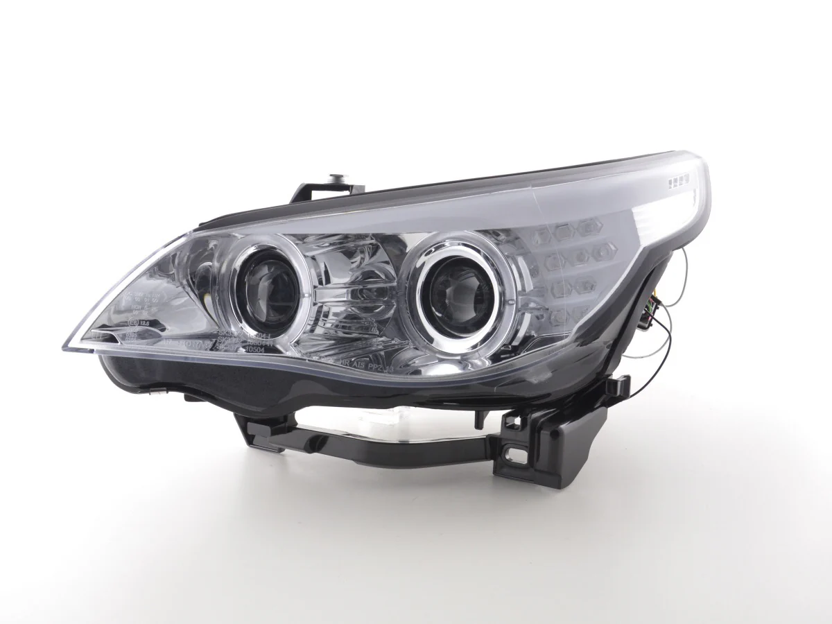 Faros delanteros delanteros BMW Serie 5 E60 / E61 03-07 cromados - Image 4