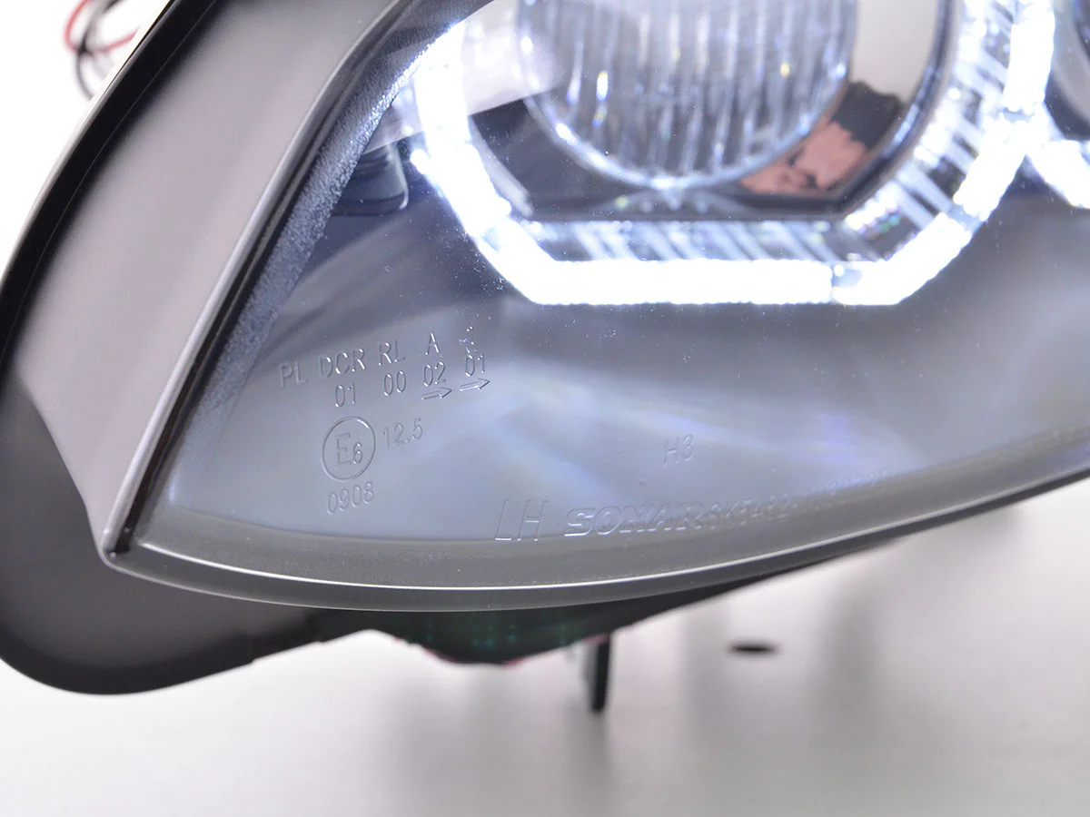 Faros delanteros delanteros Xenon Daylight LED luces diurnas BMW Serie 3 E92 / E93 06-10 negro - Image 3
