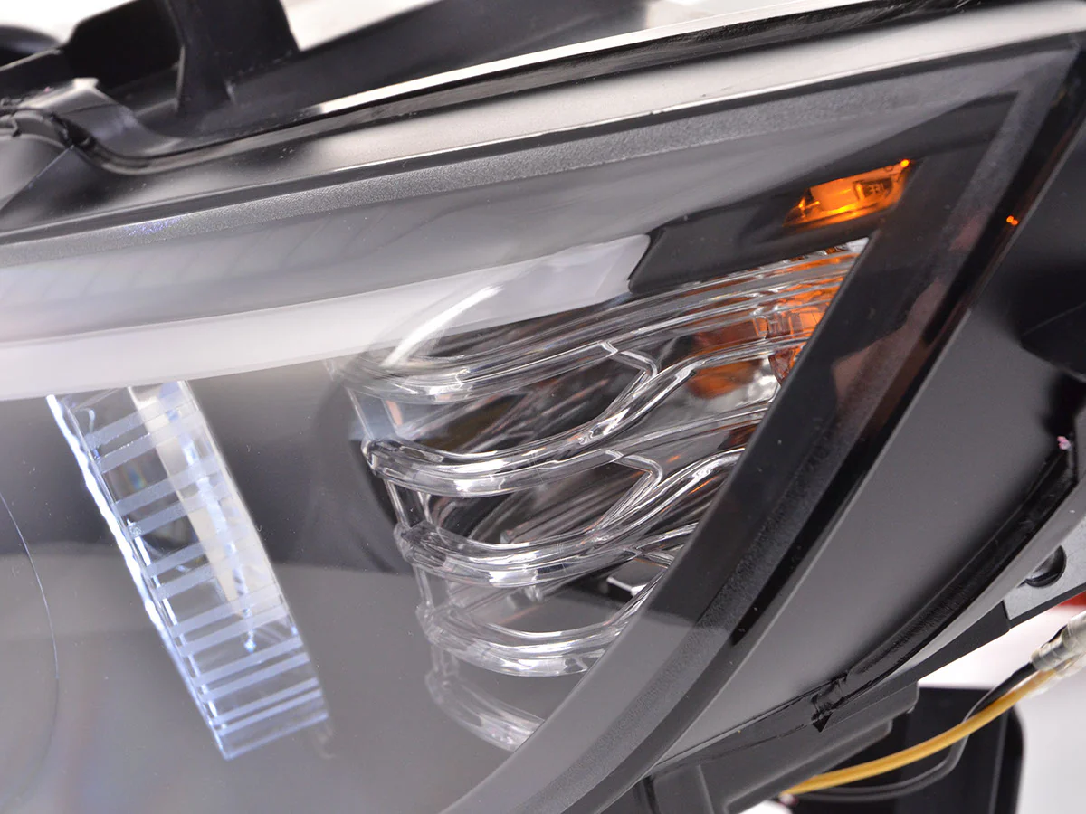 Faros delanteros delanteros Xenon Daylight LED luces diurnas BMW Serie 3 E92 / E93 06-10 negro - Image 4