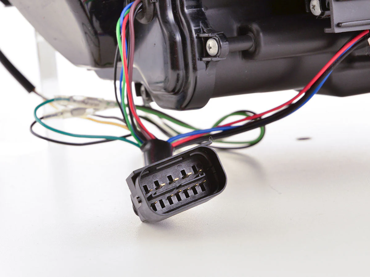 Faros delanteros delanteros Xenón Luz diurna LED DRL look BMW Serie 3 E90 / E91 05-08 negro - Image 5