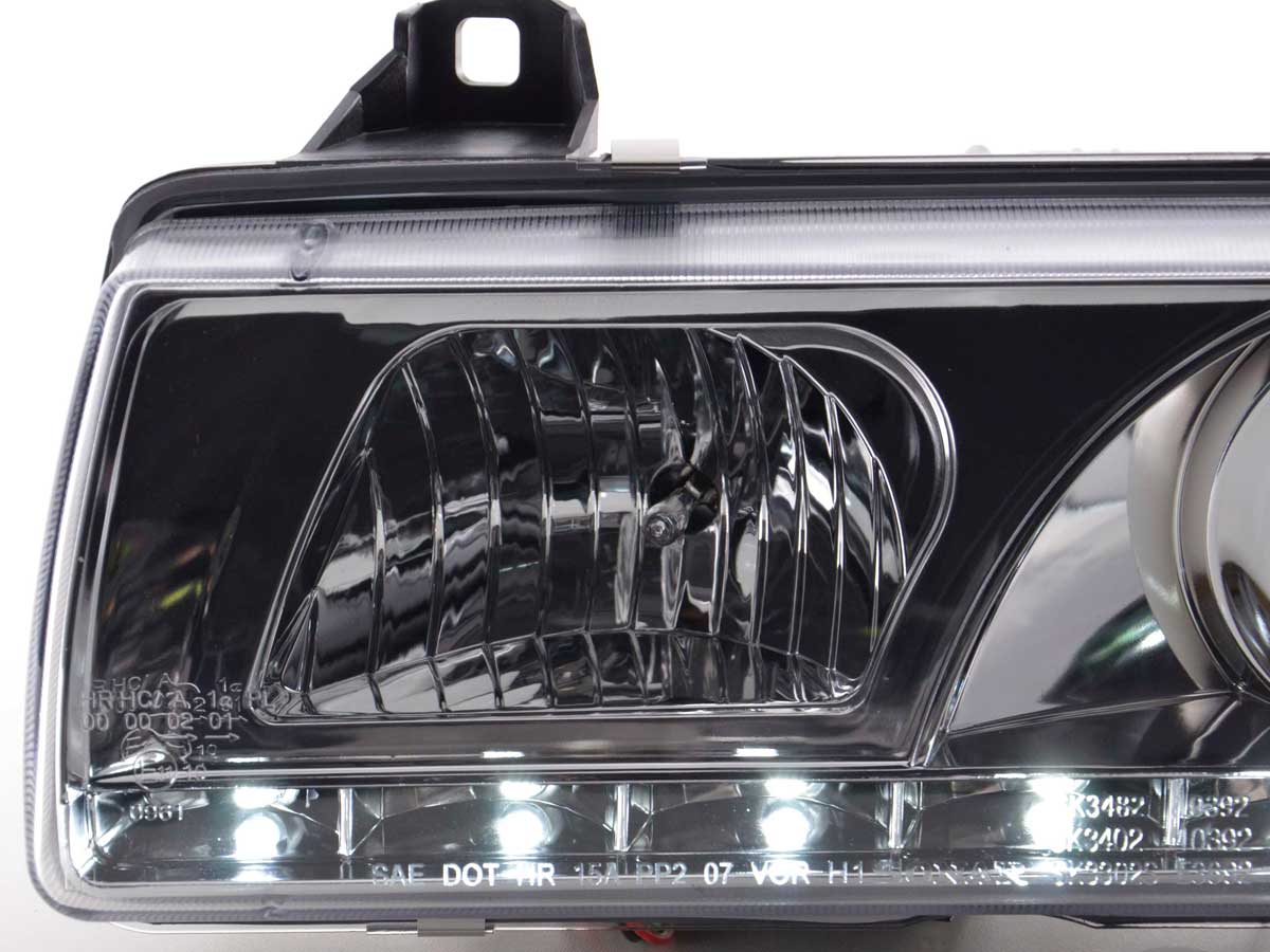 Faros delanteros LED BMW Serie 3 E36 Berlina / Touring cromados para volante a la derecha - Image 6