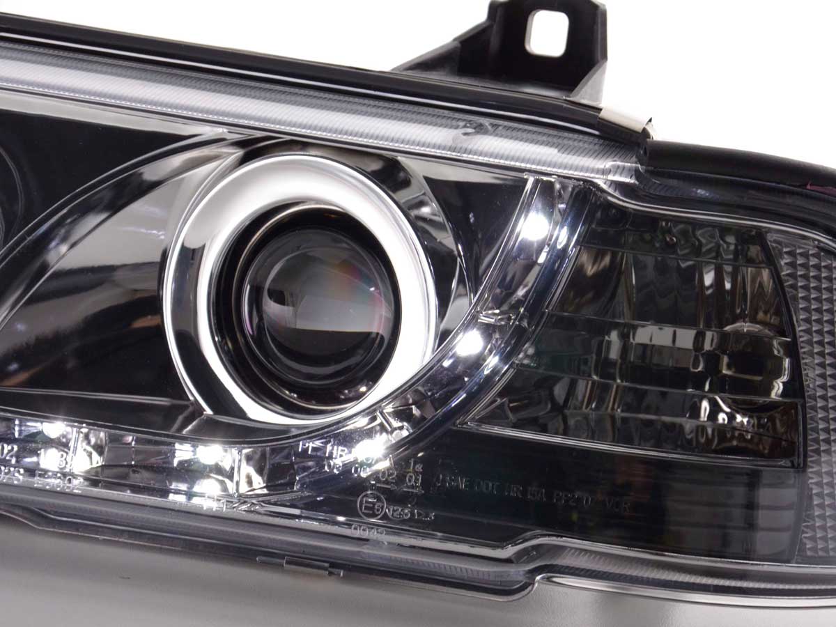 Faros delanteros LED con aspecto DRL BMW Serie 3 Coupé, Cabrio E36 92-98 cromado - Image 5