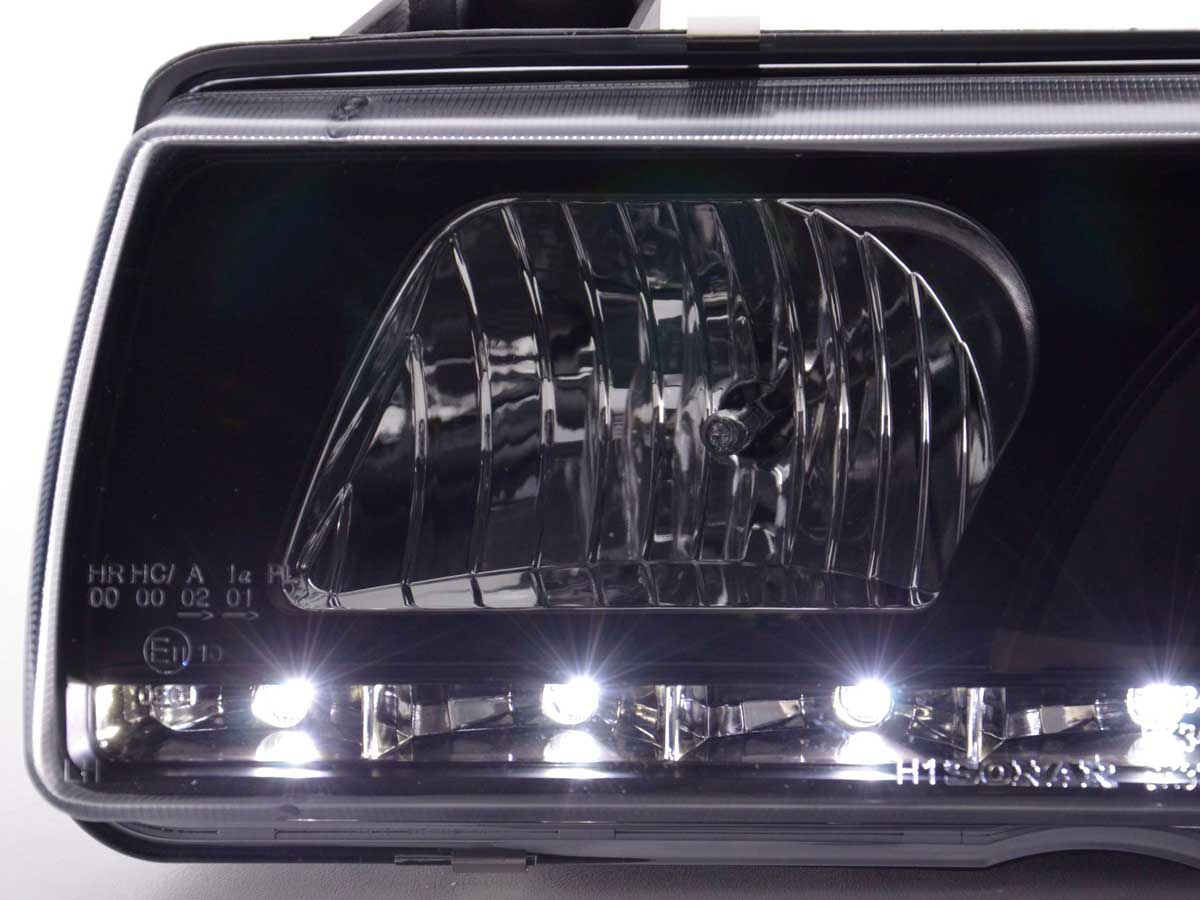Faros delanteros LED con aspecto DRL para BMW Serie 3 Coupé, Cabrio E36 92-98 negro - Image 6