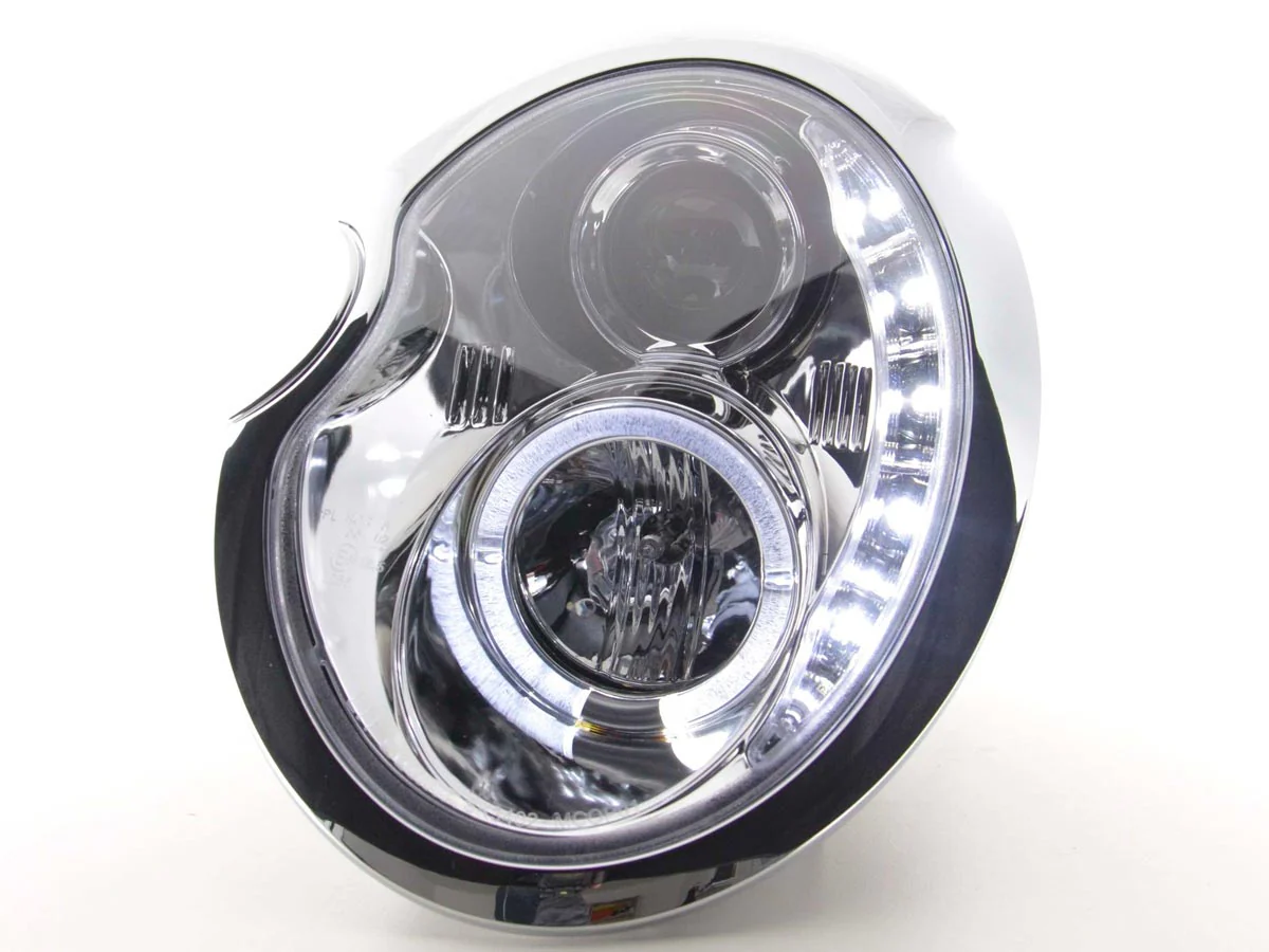 Faros delanteros LED DRL look Mini Cooper R50 01-06 cromado - Image 2