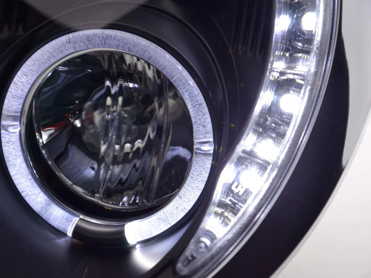 Faros delanteros LED DRL look Mini Cooper R50 01-06 negro - Image 5