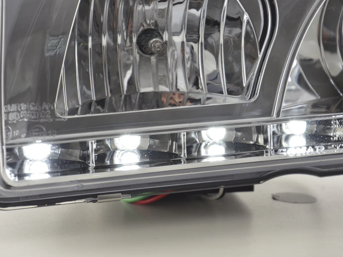Faros delanteros LED luces diurnas BMW Serie 3 E36 Berlina 92-98 cromado - Image 5