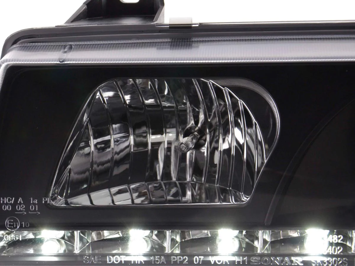 Faros delanteros LED para BMW Serie 3 E36 Coupé/Cabrio 92-98 en negro para volante a la derecha - Image 6