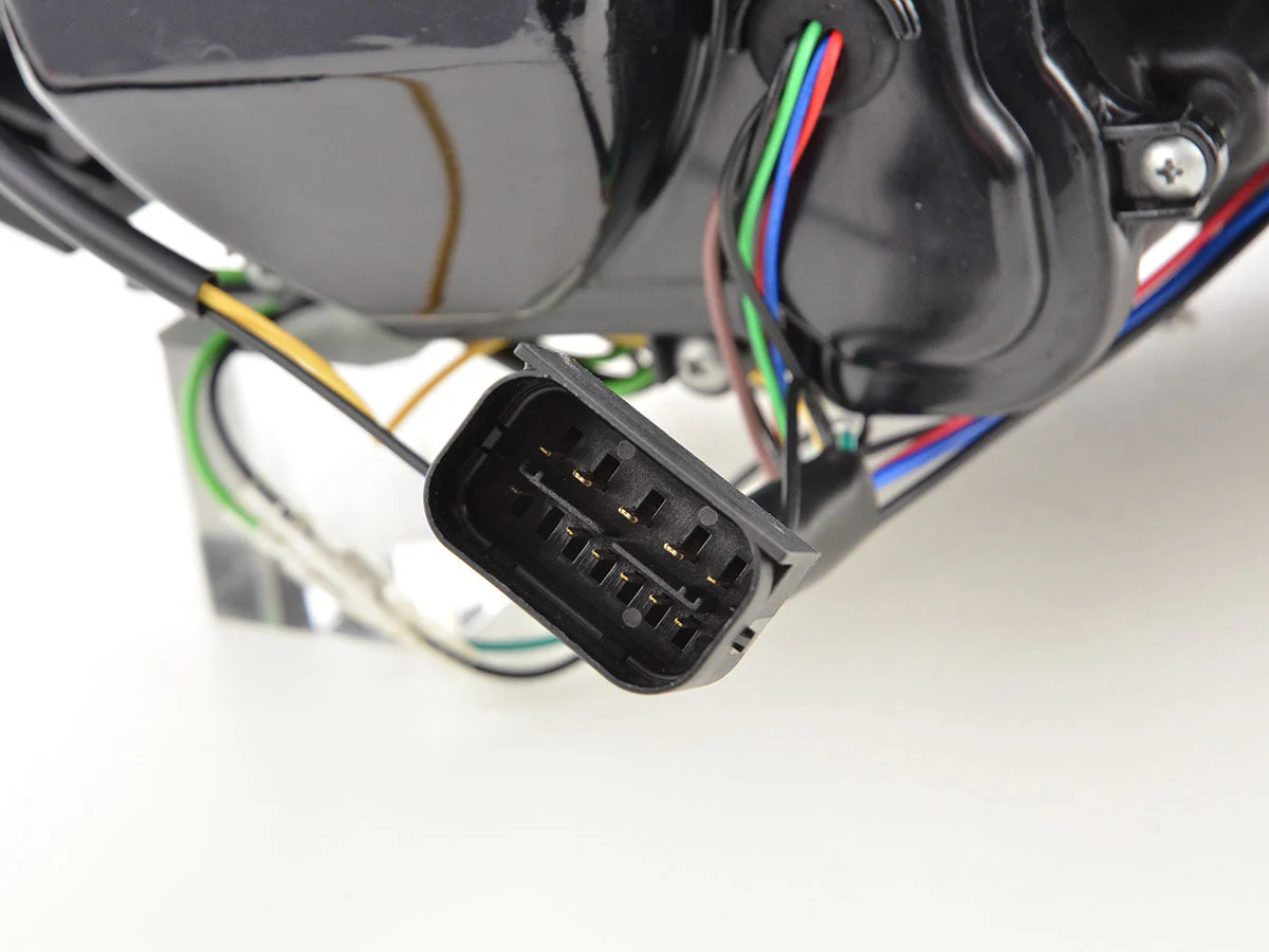 Faros delanteros xenón luz diurna LED DRL look BMW Serie 3 E90 / E91 05-08 cromado - Image 5