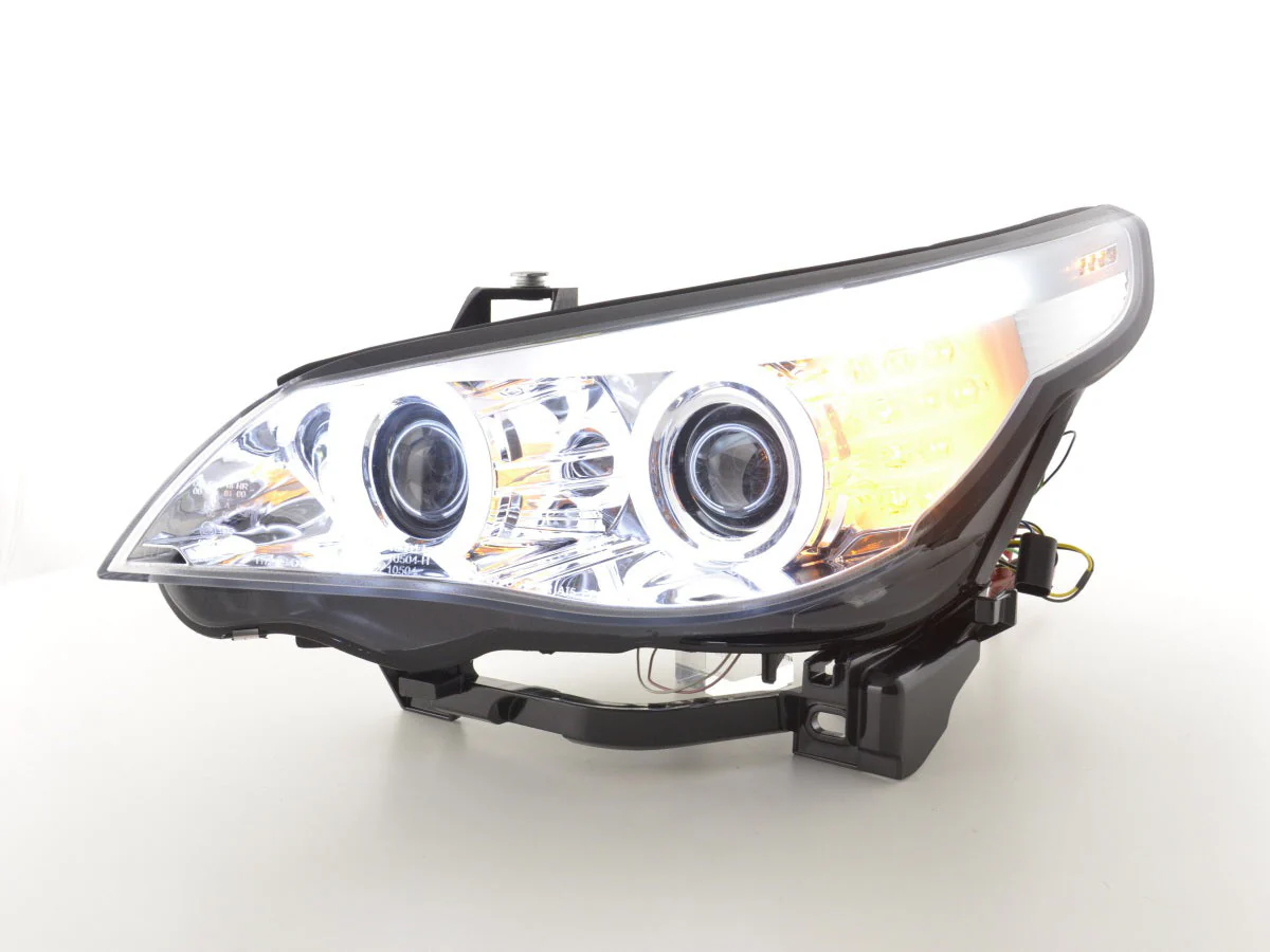 Faros xenon ojos de angel CCFL BMW 5er E60 / E61 03-04 cromo - Image 2