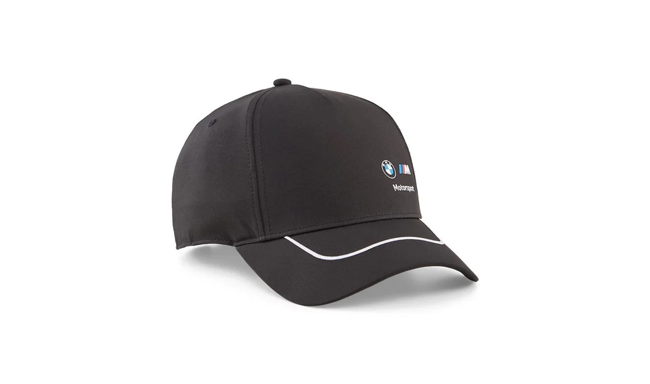 Gorra BMW Motorsport negra talla única OEM 02478801 para PUMA. Válido para BMW. Original BMW.