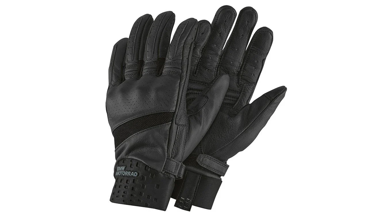 Guantes Aravis AIR negros talla 8 OEM 76217913938 para motos BMW. Original BMW Motorrad.