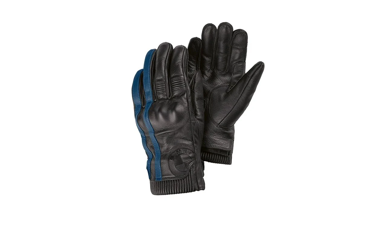 Guantes Lehel XXL negro/azul OEM 76215B3D080 para BMW Motorrad. Original BMW Motorrad.