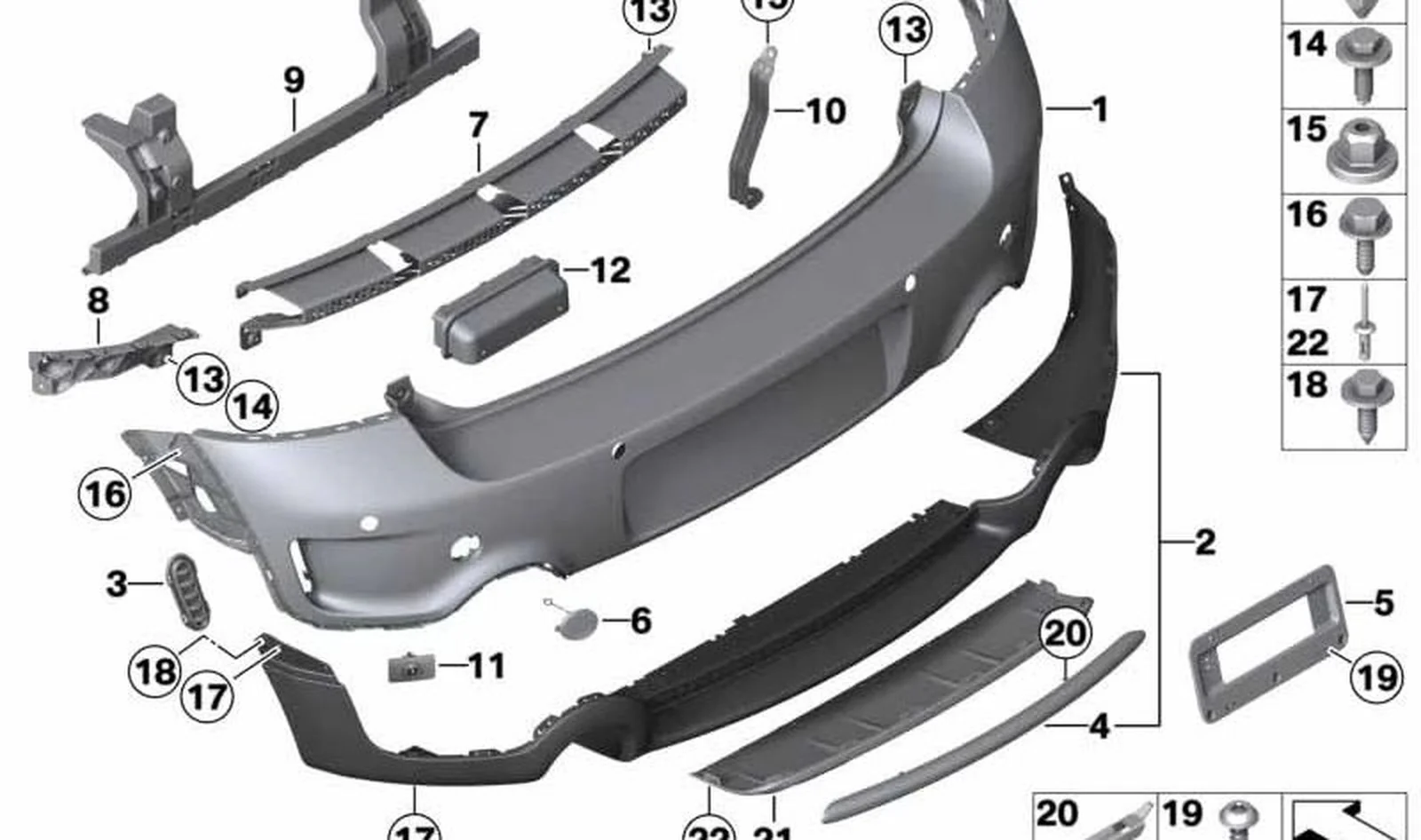 Guía centro trasera OEM 51129807144 para MINI Countryman R60, Paceman R61. Original MINI. - Image 4