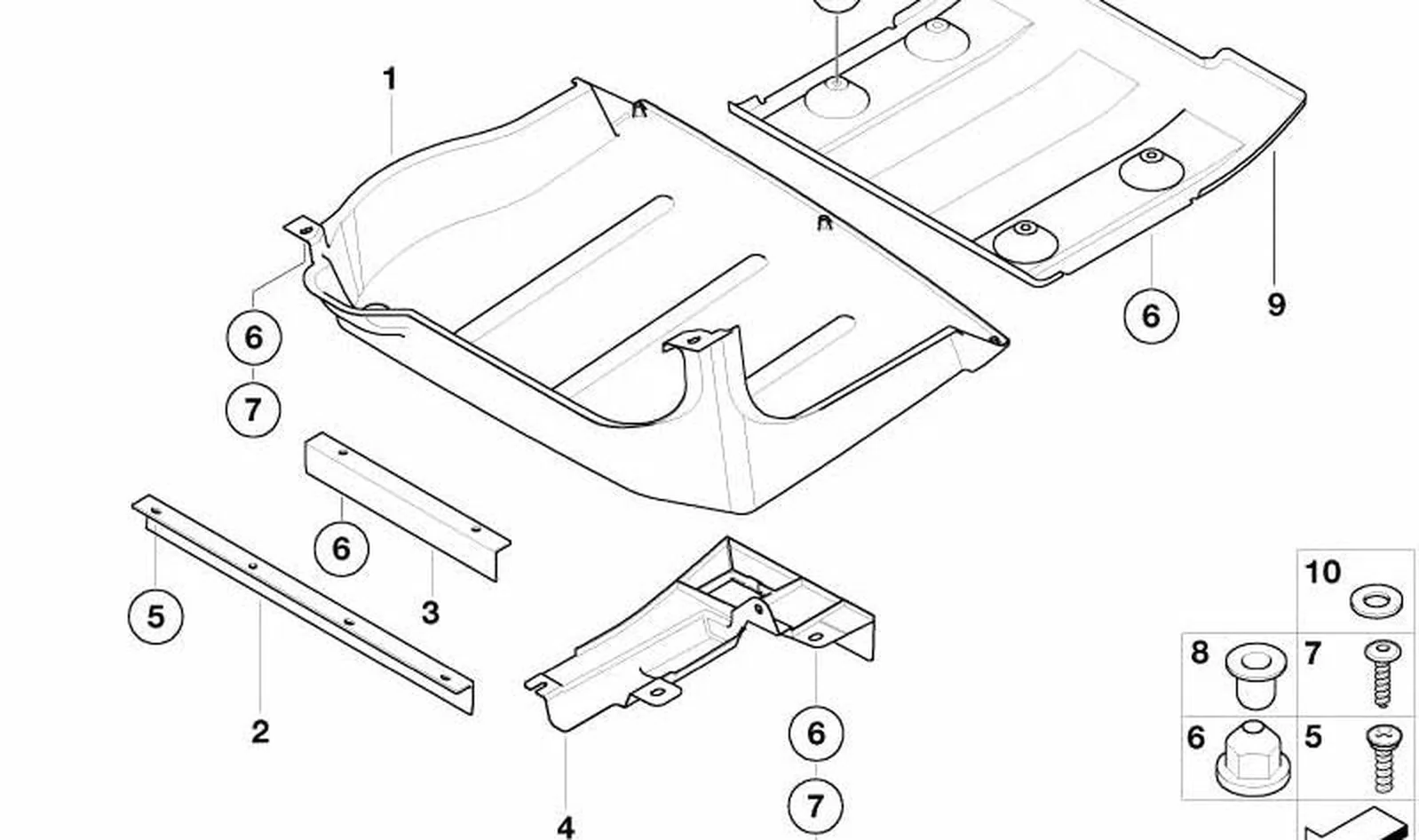 Guía de aire bajos traseros OEM 51717056845 para MINI R52, R53 Cooper S. Original MINI. - Image 4