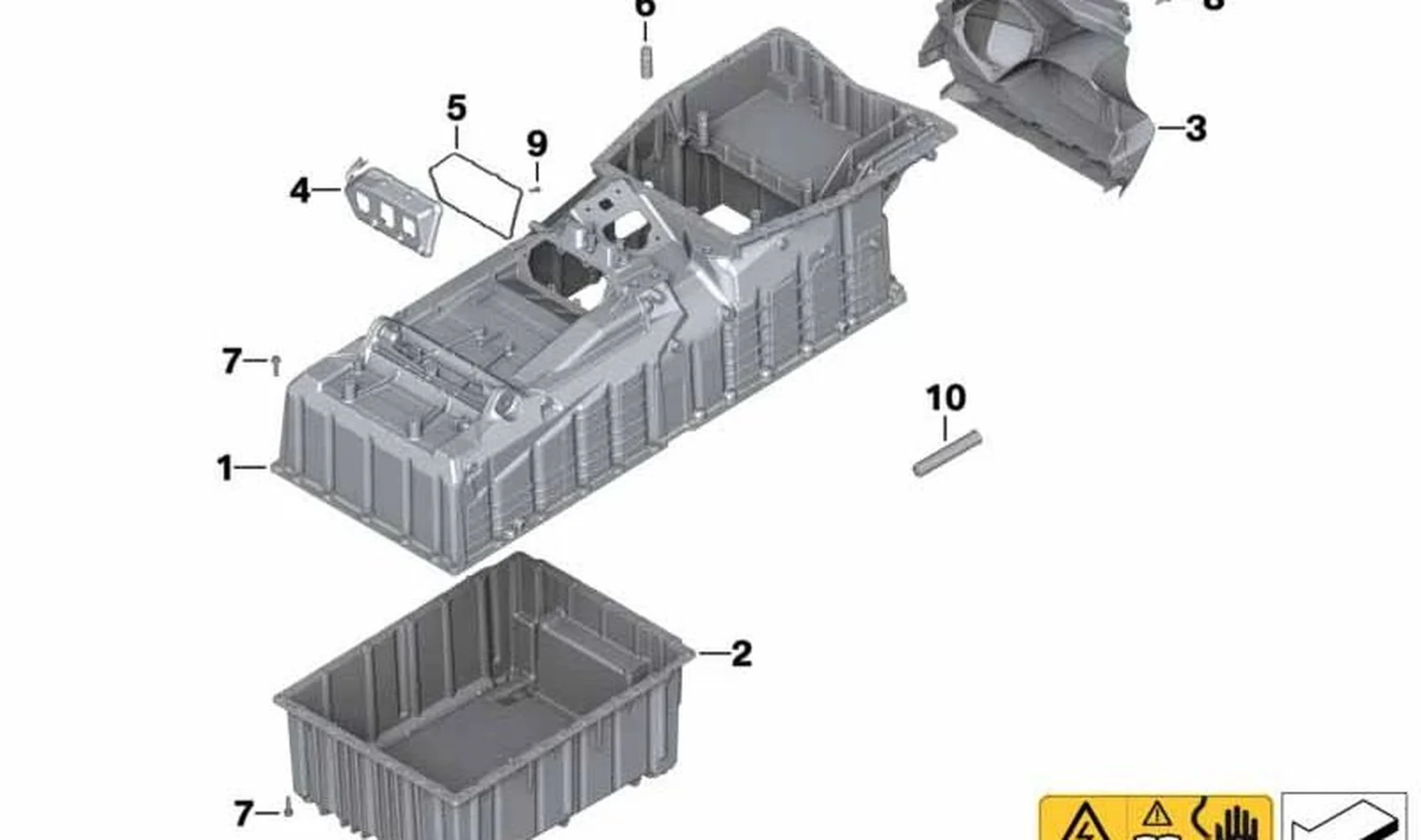 Guía de aire OEM 61278525583 para motos BMW C evolution (K17). Original BMW Motorrad.
