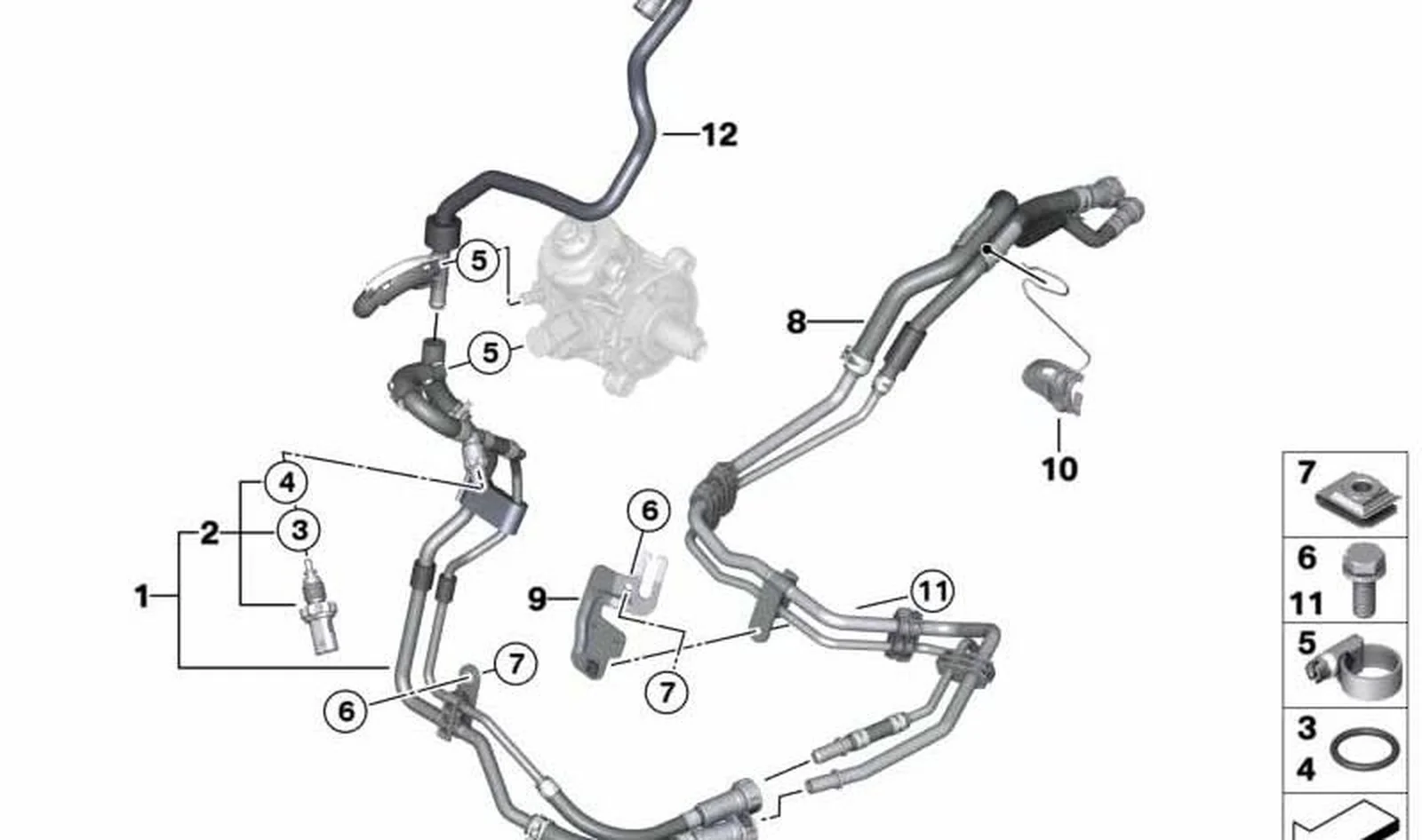 Guía de combustible OEM 13539810887 para MINI Countryman R60, Paceman R61. Original MINI.