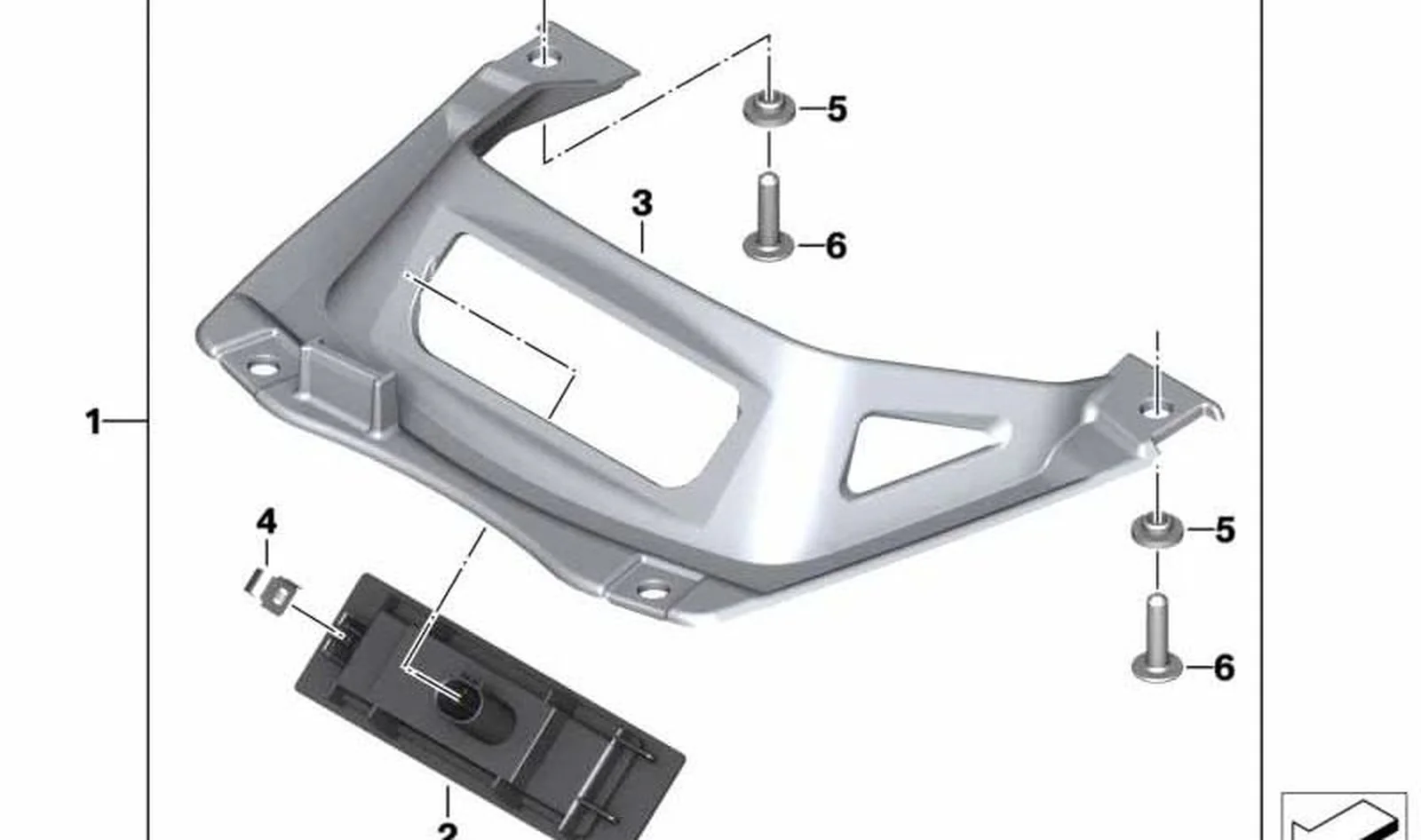 Iluminación del suelo OEM 63177727584 para motos BMW K1600GT, K1600GTL, K1600 Bagger. Original BMW Motorrad.