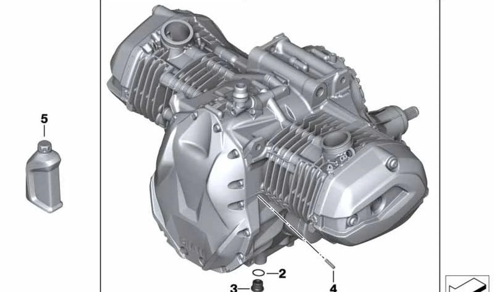 Inserto de espuma OEM 11118546228 para motos BMW R 1200 GS, R 1200 GS Adventure, R 1200 RT, R 1200 R, R 1200 RS (2012-2018). Original BMW Motorrad.