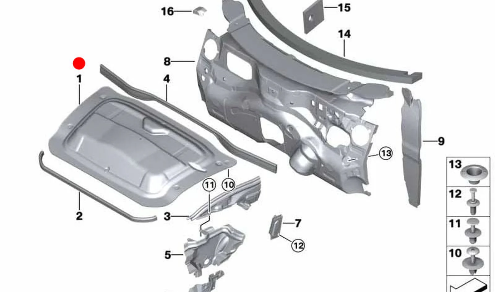 Insonorización capó delantero OEM 51489805926 para MINI Countryman R60, Paceman R61. Original MINI. - Image 4